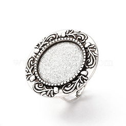 Geben Sie Ihre Kreationen eine einzigartige Designer-Look mit diesen modernen und charmanten Eisen hängender Cabochon Fassungen PALLOY-O039-08AS