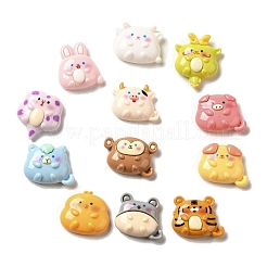 Undurchsichtige Decoden-Cabochons aus Harz RESI-B023-04