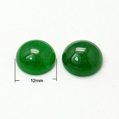 Natürliche weiße Jade Cabochons G-C108-12mm-7