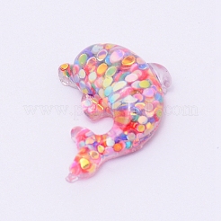 Zubehör für transparente Flatback-Harz-Cabochons RESI-WH0009-78