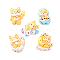 Undurchsichtige Harz Tier Decoden Cabochons CRES-Q221-07A