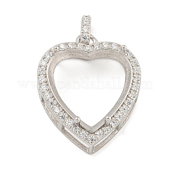 925 Sterling Silber Anhänger Fassungen STER-B005-21P