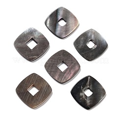 Natürliche schwarze Lippe Shell Cabochons SSHEL-D084-03A