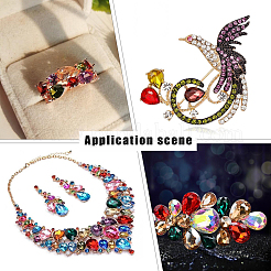 64 Stück Glas-Strass-Cabochons im 4-Stil RGLA-FG0001-12