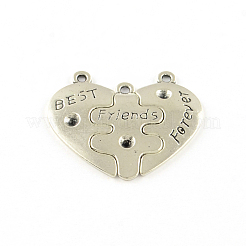 Tibetischen Stil Sechskant-Legierung großen hängenden Cabochon Fassungen TIBEP-S293-059AS-LF