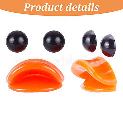 20 Stück Plastikpuppen-Enten-Bastelmund & 40 Stück Bastelaugen-Cabochons FIND-GO0001-17