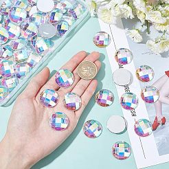 70 Stück facettierte Acryl-Cabochons OACR-FG0001-03