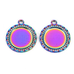 Aluminium-Anhänger Fassungen für Cabochons PALLOY-S180-274-NR