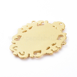 Aluminium-Anhänger Fassungen für Cabochons PALLOY-E577-31G