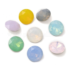 Spitze zurück & zurück plated Glas Strass Cabochons GLAA-B012-60C