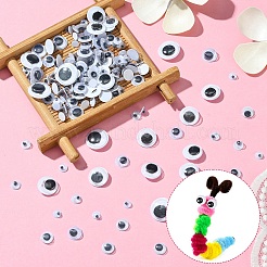 400 stücke 7 arten schwarz & weiß wackeln googly augen cabochons diy scrapbooking handwerk spielzeug zubehör KY-YW0001-66