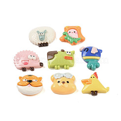 Tiere undurchsichtige Harz Decoden Cabochons RESI-A036-06