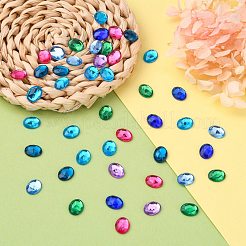 Nachahmung taiwan Acryl Strass Cabochons GACR-A008-8x10mm-M