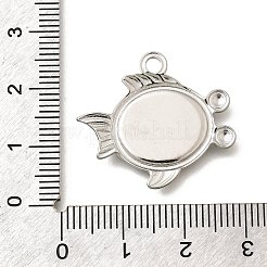 Cabochon-Fassungen für Anhänger aus Edelstahl 304 STAS-E545-04B-P
