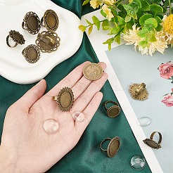DIY-Set zur Herstellung blanker Fingerringe mit Kuppel DIY-SC0022-20