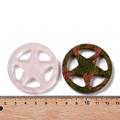 Natürlicher und synthetischer gemischter Edelstein-Cabochon G-G080-02