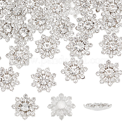 40 Stück Blumen-Strass-Cabochon FIND-FG0003-22
