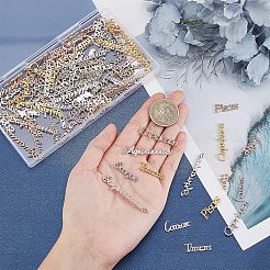 15 Satz Cabochons aus Legierung im 5-Stil FIND-OC0001-26