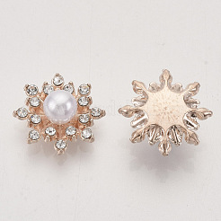 Legierung Strass-Cabochons X-PALLOY-T066-16KC