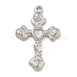 Cabochon-Fassungen für Anhänger aus Edelstahl 304 STAS-D197-11P
