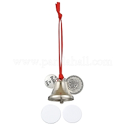 Rundes Ornament aus Legierungssublimationsdruck HJEW-JM02216