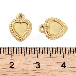 Cabochon-Fassungen für Anhänger aus Edelstahl 304 STAS-P364-08G