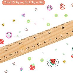 Handgemachte Cabochons aus Fimo & Perlen bestreuen CLAY-NB0001-28
