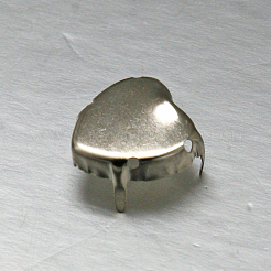 Messing-Krappenfassungen zum Aufnähen KK-F369-02-8x8mm-P