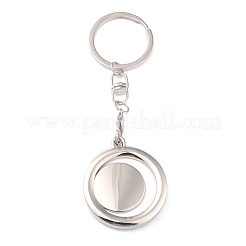 Zinklegierung Keychain Cabochon Fassungen KEYC-B040-01P