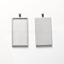 Aluminium-Anhänger Fassungen für Cabochons X-PALLOY-A15647-N-NF