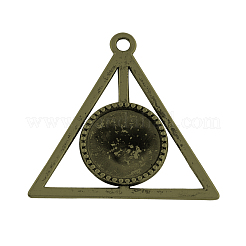Eule vintage tibetischen Stil Legierung Lesezeichen cabochon Fassungen TIBEP-322-AB-FF