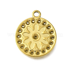 304 Edelstahl Anhänger Strass Fassungen STAS-D192-14G