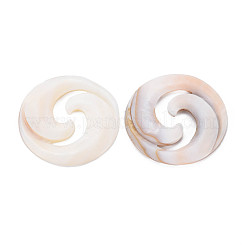Natürliche Süßwasser Muschel Cabochons SHEL-S276-157