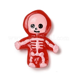 Skelett Halloween undurchsichtige Decoden-Cabochons aus Harz RESI-R446-01F