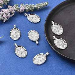 Aluminium-Anhänger Fassungen für Cabochons PALLOY-E436-88AS