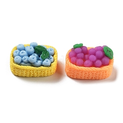 Undurchsichtige Harz-Decoden-Cabochons im Obstimitat RESI-H155-02