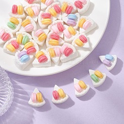 30 Stück undurchsichtige Lebensmittel-Cabochons aus Kunstharz RESI-CJ0003-63