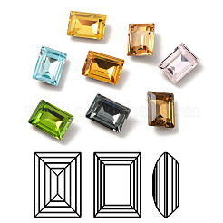 Facettierte k9 glas-strasscabochons GGLA-R042-04A