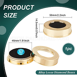 Lose Diamantboxen aus Legierung CON-WH0104-11C-G