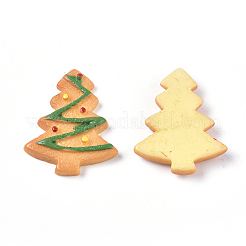 Deko-Cabochons aus Kunstharz mit Weihnachtsmotiv RESI-CJC0001-37H