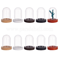 10 Stück Mini-Glaskuppeln AJEW-PH0004-32B