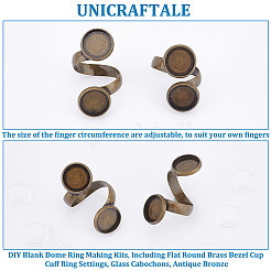 DIY-Kits zur Herstellung von Rohlingen für Kuppelringe DIY-UN0004-74