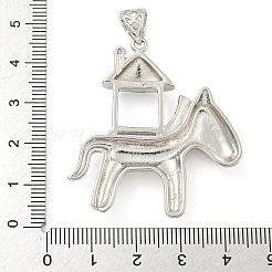 Gestellbeschichtung Messing Anhänger Cabochon Fassungen KK-A217-07P