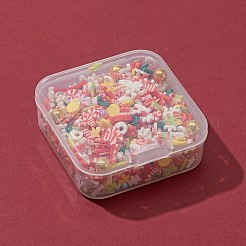 25g weihnachtliche handgefertigte Fimo-Cabochons CLAY-FS0001-14