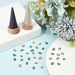 64 Stück Cabochons aus Zinklegierung in 16 Stilen MRMJ-AR0001-22