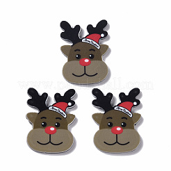 Bedruckte Acryl-Cabochons im weihnachtlichen Stil MACR-O045-01D