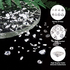 315 Stück tropfenförmige Zirkonia-Cabochons in 8 Stilen ZIRC-YS0001-02