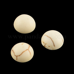Halbrunde Magnesit-Cabochons TURQ-S266-6mm-02