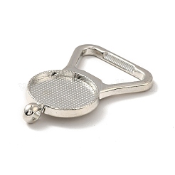 Legierung Anhänger Fassungen für Cabochon FIND-I018-01P
