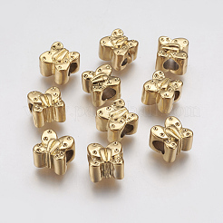 Ionenplattierung (IP) 304 Edelstahl Europäische Perlen Strass-Einstellungen STAS-J022-076G